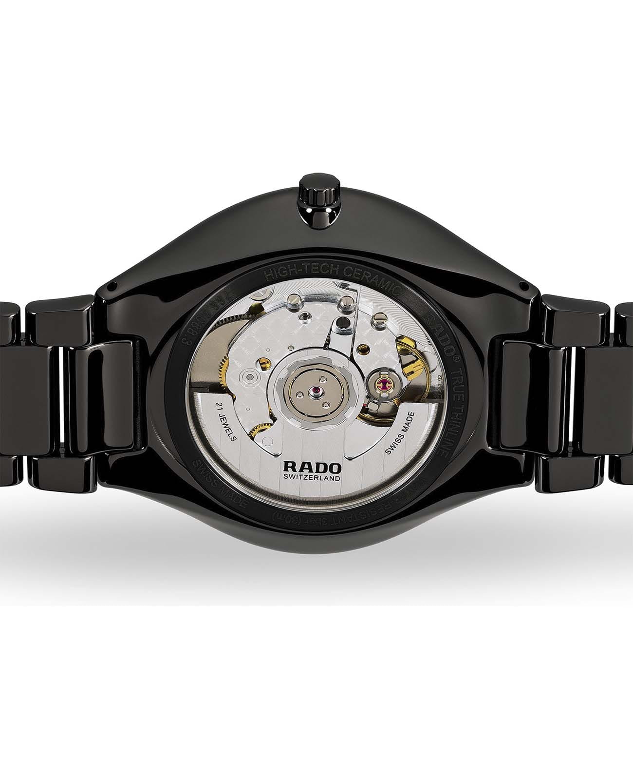 Rado Rado True Thinline Automatic Diamonds R27113722, true thinline швейцария мужские часы на браслете высокотехнологичная керамика боковой вид